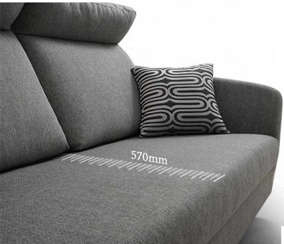 Kích thước chiều sâu của ghế sofa