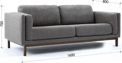 Thiết kế Ghế sofa bọc nỉ GSF136