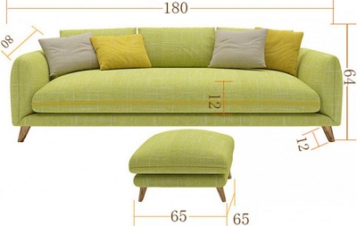 Ghế sofa văng dùng trong phòng khách GSF129 cong mềm mại