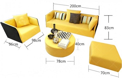Thiết kế Ghế sofa bọc nỉ GSF148