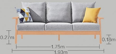 ghế sofa băng lớn 193 cm