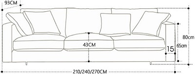 Kích thước ghế sofa băng dài