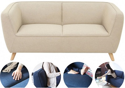 Ghế sofa băng dài màu xám