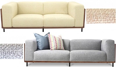 Mẫu ghế sofa bọc nỉ phòng khách