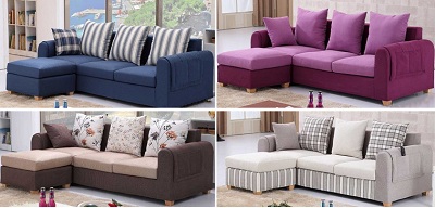 Mẫu ghế sofa bọc nỉ 2m7