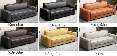 Mẫu ghế sofa bọc da công nghiệp