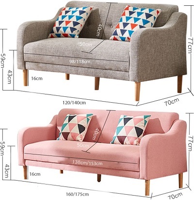 Ghế sofa văng 2 chỗ, 3 chỗ ngồi