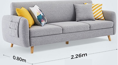 Kích thước ghế sofa 226cm
