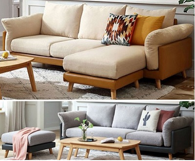 ghế sofa hiện đại phòng khách bọc nỉ cao cấp