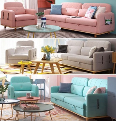 Mẫu ghế sofa bọc nỉ sang trọng 