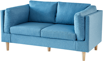 Mẫu Ghế sofa bọc da màu xanh GSF70