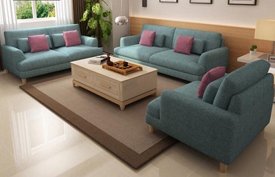 Ghế sofa màu xanh sang trọng 1m08