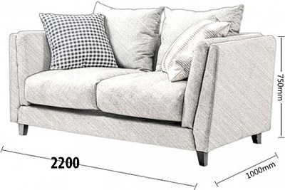 kích thước ghế sofa 2200mm
