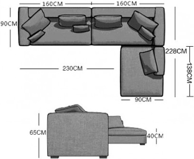 Thiết kế Ghế sofa bọc nỉ GSF171
