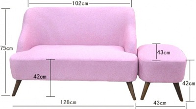 Thiết kế Ghế sofa bọc nỉ GSF155