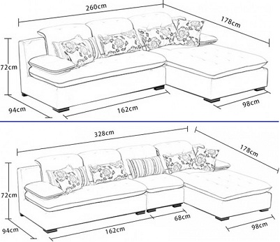 Thiết kế Ghế sofa bọc nỉ GSF152