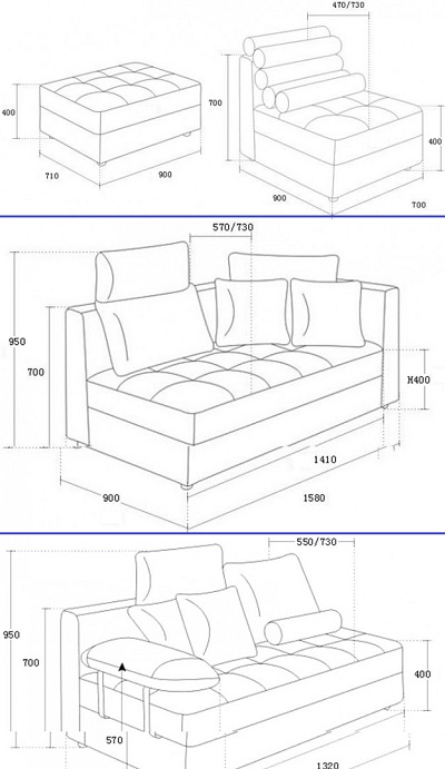 Thiết kế ghế sofa góc GSF151