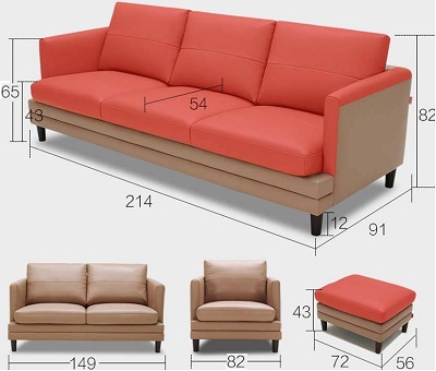 Thiết kế ghế sofa văng sang trọng bọc da