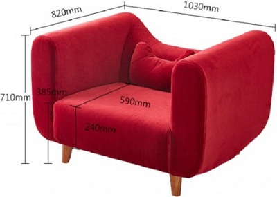 Ghế sofa đơn 103cm