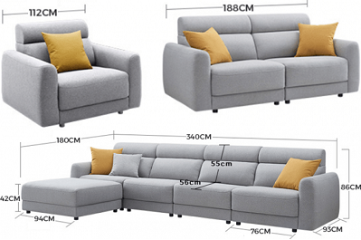 Thiết kế ghế sofa 3m4 cao cấp