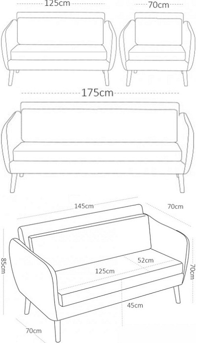 Thiết kế chi tiết ghế sofa