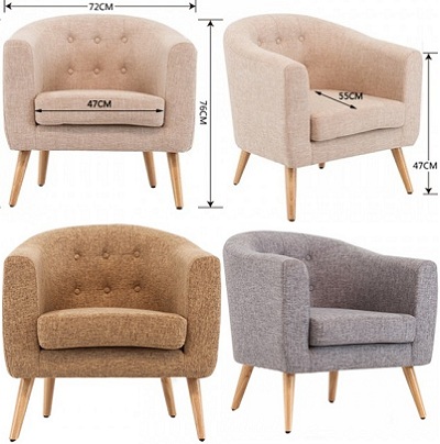 Thiết kế Ghế sofa bọc nỉ Kích thước 720 x 550 x 760 mm Dài x Rộng X Cao GSF253