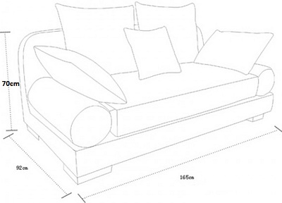 Thiết kế ghế sofa 2 chỗ ngồi