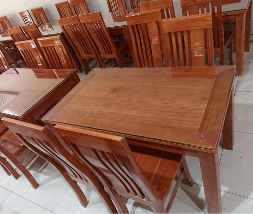 Bộ bàn ghế ăn gỗ xoan ta giá rẻ PA96