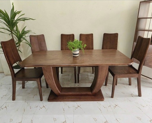 Bộ bàn ăn gỗ sồi thiết kế phong cách bắc âu PA104