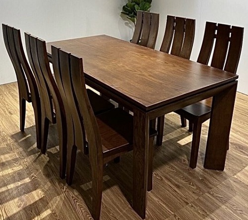 Bà n ăn gỗ sồi sơn mầu óc chóRộng 80 x Dà i 160 x Cao 75 (cm)