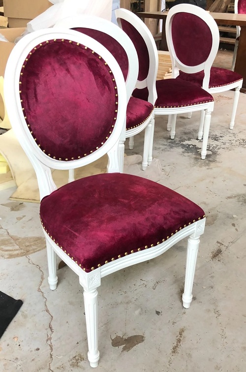 Ghế Louis tựa lưng Oval không tay GCL51