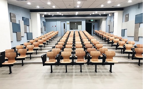 Ghế giảng đưá»ng mặt ván ép khuôn chữ L ZG 201 FGT ZG-201-FGT