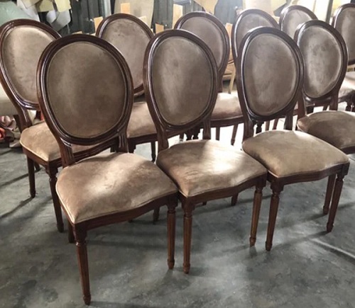 Ghế Louis tựa lưng Oval không tay GCL51