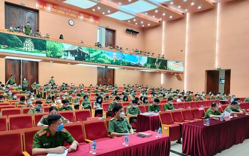 Góc nhìn tổng thể ghế hội trường Kotobuki Sea TSA-712638L, TSA-712639L Công An Thành Phố Hà Nội
