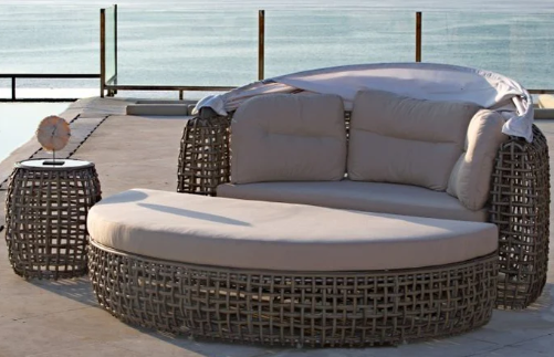 Giường ghế sofa mái vòm ngoài trời GVN04