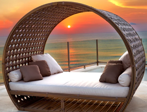 Giường vòm bể bơi ngoài trời GVN07
