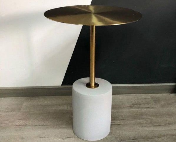Bàn tab đế đá Trắng muối HBS04-H