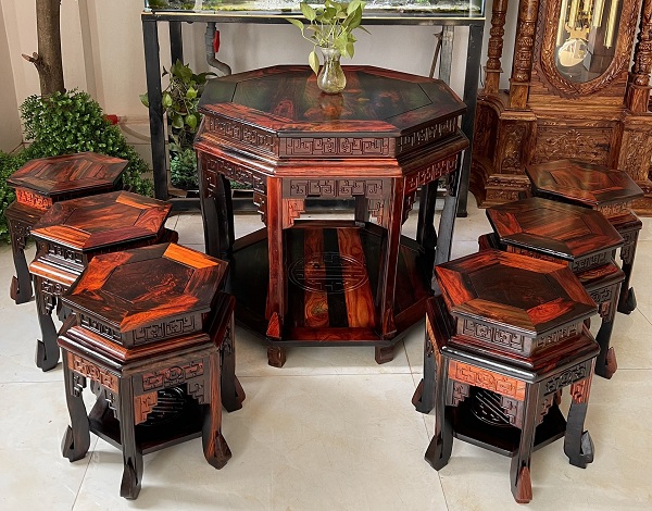 Bộ bàn phòng khách hình lục giác BTG4