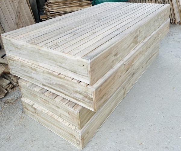 Dát phản hộp gỗ quế tự nhiên PG02