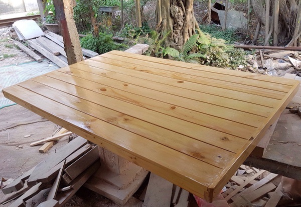 Phản ngủ gỗ thông Dài 120 x rộng 80 x dầy 5 cm