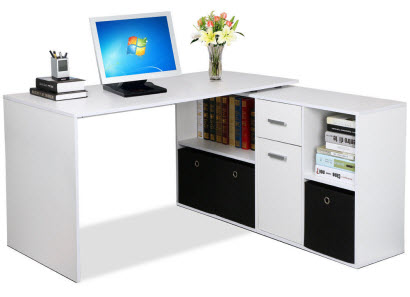 Bàn văn phòng chữ l kết hợp ngăn kéo nhỏ giá rẻ