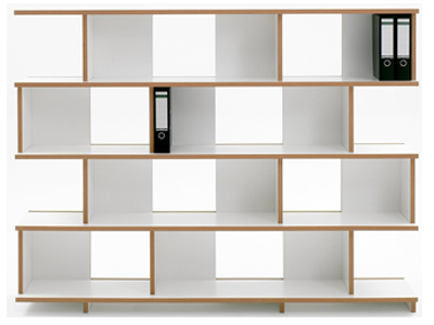 Kệ sách đa tầng 2m màu trắng kết hợp vân sồi KTV75 Rộng 200 cm