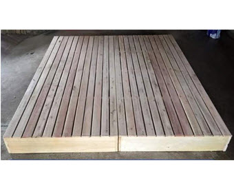 Giát giường hộp gỗ keo, gỗ bạch đàn tự nhiên GN46