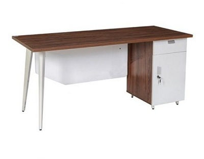 Bàn học sinh hộc liền chân sắt chữ V BHV80 gỗ melamine cao cấp, yếm bàn sơn PU một chân hộc bàn liền tủ tiện dụng Rộng 1200 Sâu 600 x Cao 750 mm LUX120SHLC10-TBL120SHLC10