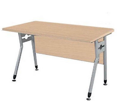 Bàn làm việc chân sắt mặt yếm gỗ hr120c1-HR140C1