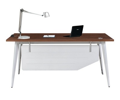 Bàn làm việc khung dập định hình sơn tĩnh điện, gỗ ép BHV72 thiết kế Rộng 120, 160 x Sâu 70 x Cao 75cm khung thép dập định hình sơn tĩnh điện Nâu, trắng LUX120SC10-lux140sc10