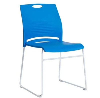 Ghế hội trường thép sơn tĩnh điện GHT15 Rộng 490 x Sâu 525 x Cao 800 mm sử dụng Ống thép sơn tĩnh điện, Đệm tựa nhựa, vải nỉ, 2 chân quỳ G894
