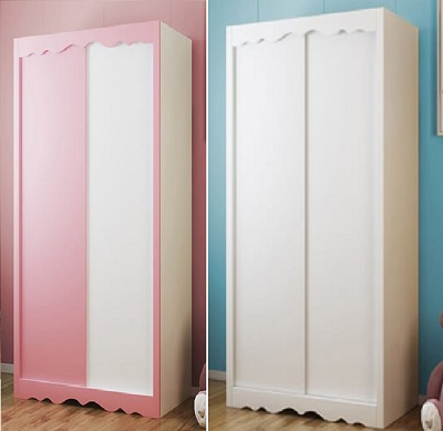 Tủ quần áo màu hồng cho bé gái GMDF191 Rộng 1000 x 600 x 18000mm thiết kế hiện đại có đến 3 kích thước khác nhau và nhiều màu sắc