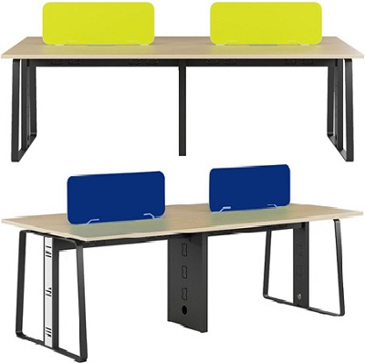 Bàn nhân viên 4 Chỗ Ngồi BHV183 khung chân sắt ống10x50 hiện đại HRMD02C14