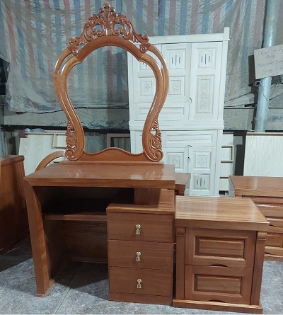 Bàn trang điểm gỗ xoan 3 ngăn kéo BP56